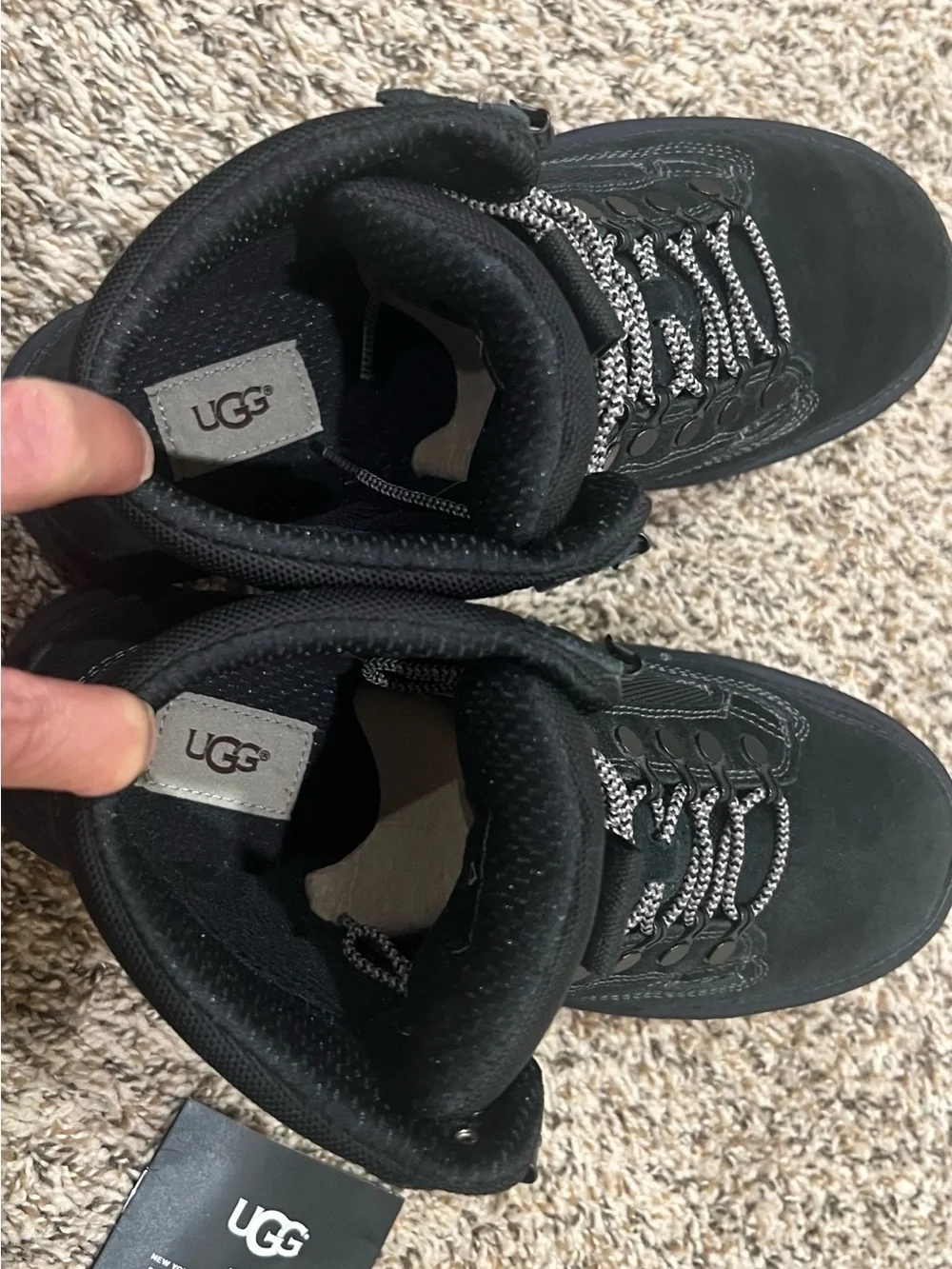UGG Men's Black Lace-Up Ankle Boot - Rugged Urban Hiker